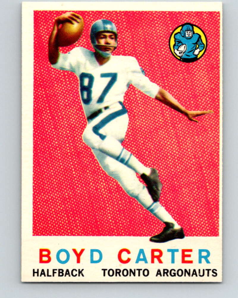 1959 Topps CFL Football #68 Boyd Carter, Toronto Argonauts  V32660