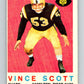 1959 Topps CFL Football #71 Vince Scott, Hamilton Tiger-cats  V32665