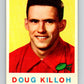1959 Topps CFL Football #84 Doug Killoh, Saskatchewan Roughriders  V32679
