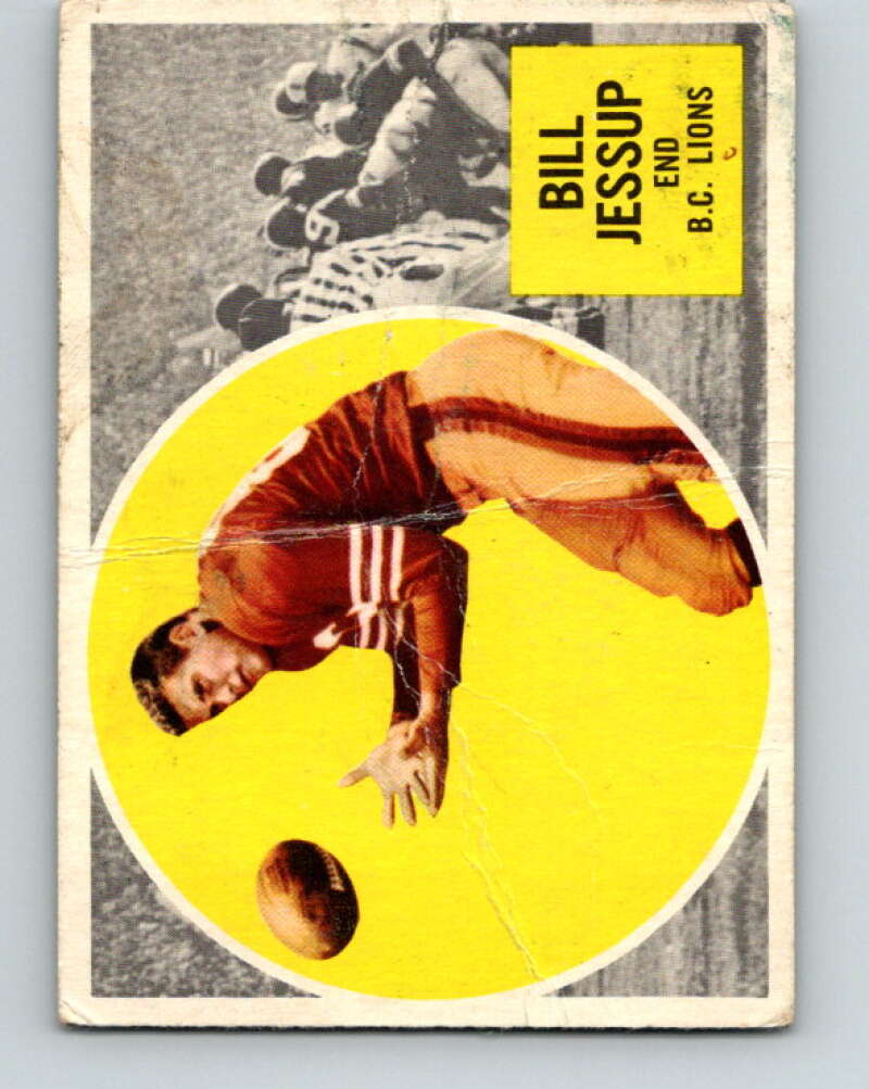 1960 Topps CFL Football #9 Bill Jessup, B.C. Lions  V32685