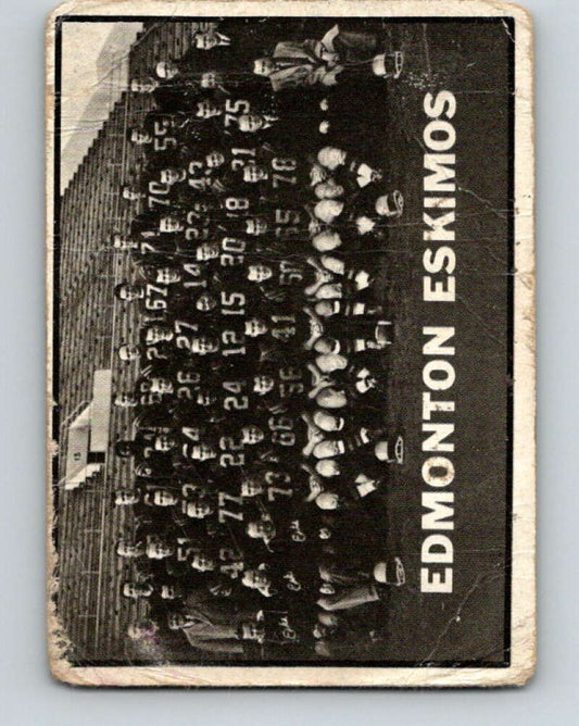 1961 Topps CFL Football #43 Edmonton Eskimos  V32708