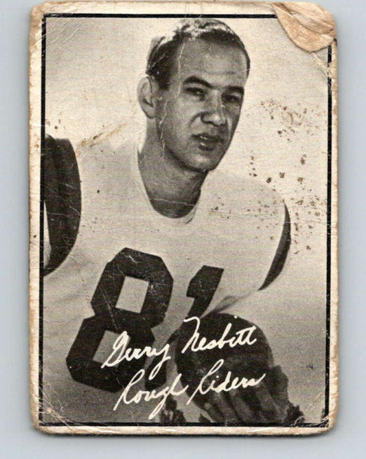 1961 Topps CFL Football #78 Gerry Nesbitt, Ottawa Rough Riders  V32713