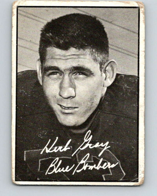 1961 Topps CFL Football #122 Herb Gray, Winipeg Blue Bombers  V32726