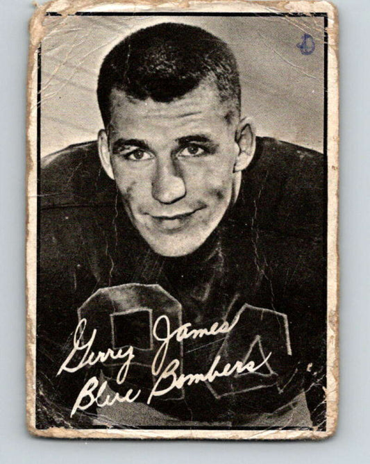 1961 Topps CFL Football #123 Gerry James, Winnipeg Blue Bombers  V32727