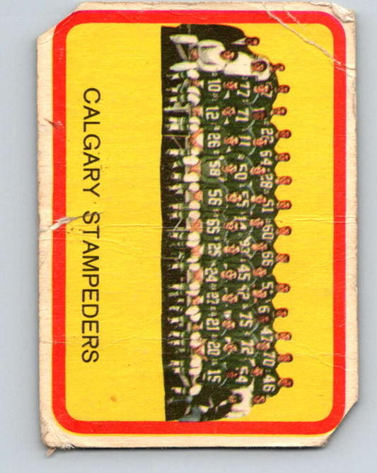 1963 Topps CFL Football #20 Calgary Team Picture  V32730