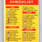 1963 Toppa CFL Football #88 Canadian Football Checklist  V32749