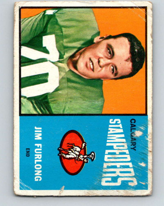 1964 Topps CFL Football #14 Jim Furlong, Calgary Stampedes  V32755