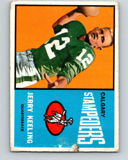 1964 Topps CFL Football #17Jerry Keeling, Calgary Stampeders  V32757