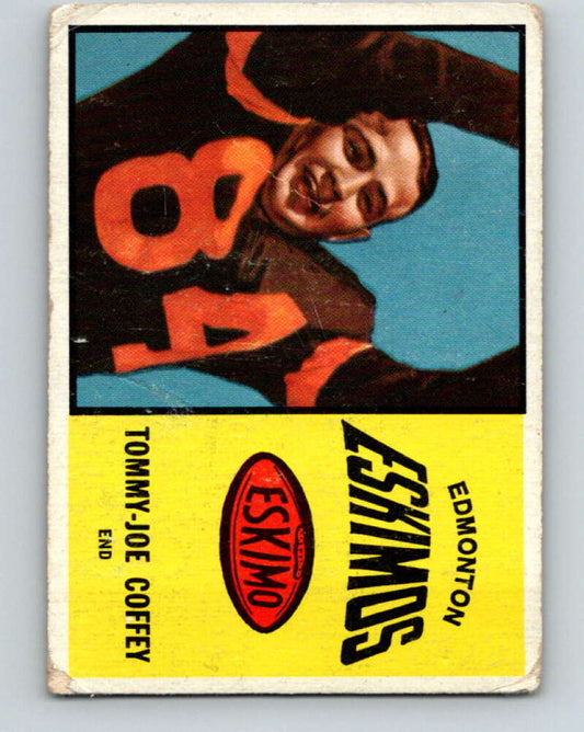 1964 Topps CFL Football #21 Tommy-Joe Coffey, Edmonton Eskimos  V32759