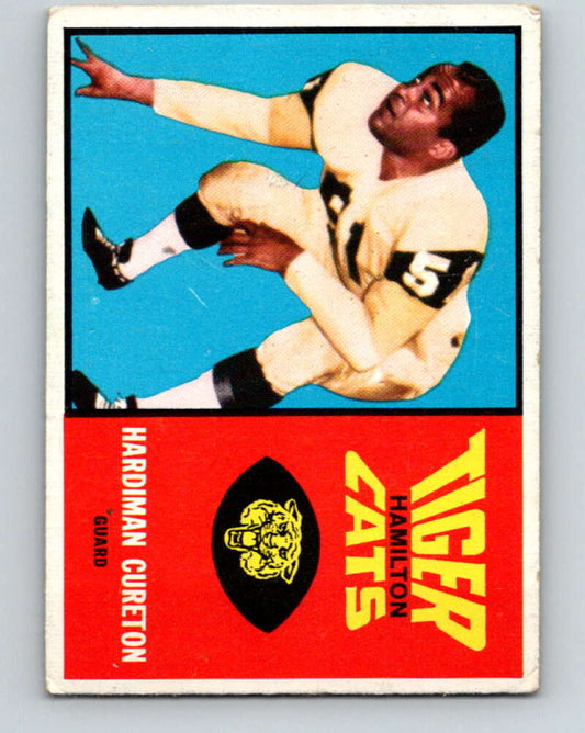 1964 Topps CFL Football #36 Hardiman Cureton, Hamilton Tiger-cats  V32762