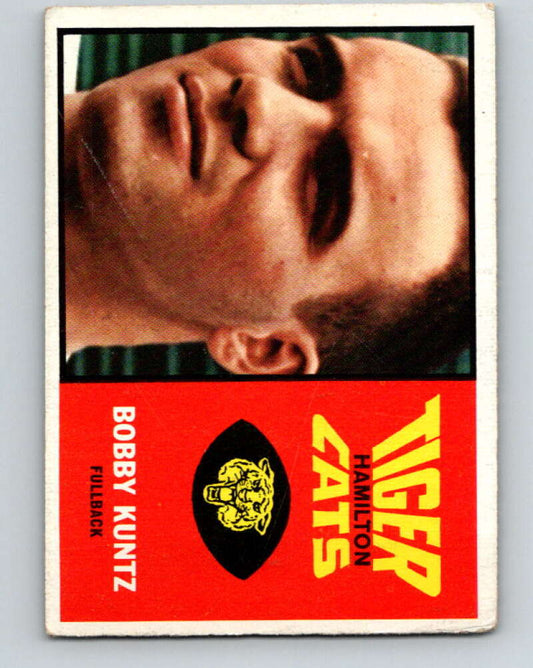 1964 Topps CFL Football #38 Bobby Kuntz, Hamilton Tiger-cats  V32763