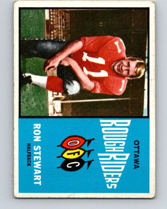 1964 Topps CFL Football #51 Ron Stewart, Ottawa Rough Riders  V32767
