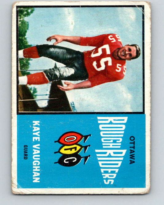 1964 Topps CFL Football #53 Kaye Vaughan, Ottawa Rough Riders  V32769