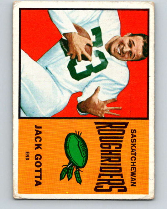 1964 Topps CFL Football #63 Jack Gotta, Sask.Roughriders  V32771
