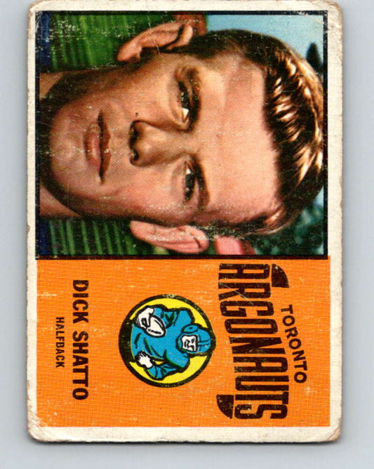 1964 Topps CFL Football #70 Dick Shatto, Toronto Argonauts  V32774