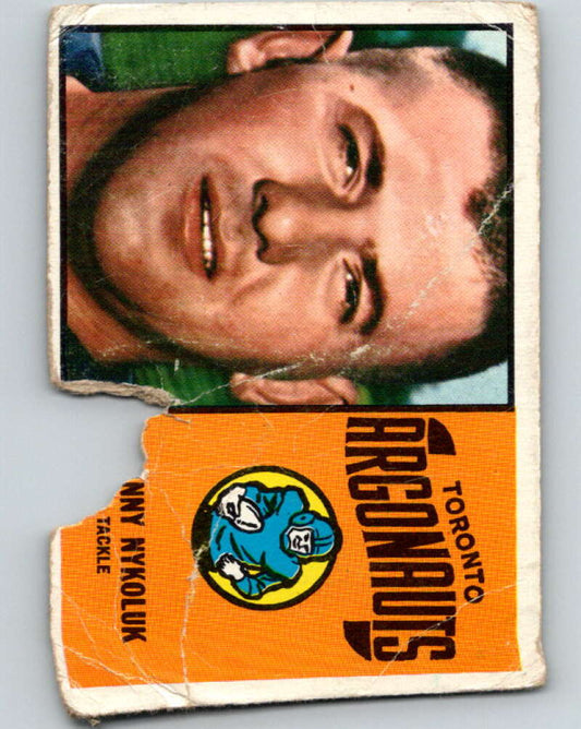 1964 Topps CFL Football #75 Danny Nykoluk, Toronto Argonauts  V32780