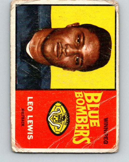 1964 Topps CFL Football #78 Leo Lewis, Winnipeg Blue Bombers  V32781