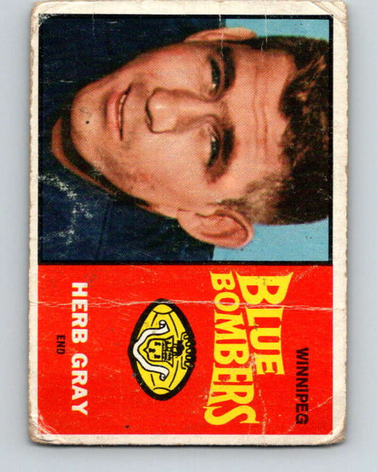 1964 Topps CFL Football #83 Herb Gray, Winnipeg Blue Bombers  V32783