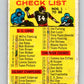 1964 Topps CFL Football #88 Checklist Card  V32788