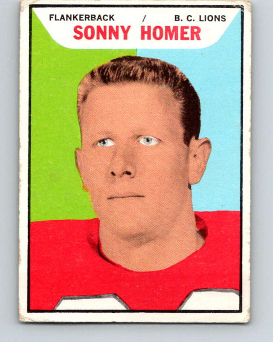 1965 Topps CFL Football #11 Sonny Homer, B.C.Lions  V32794