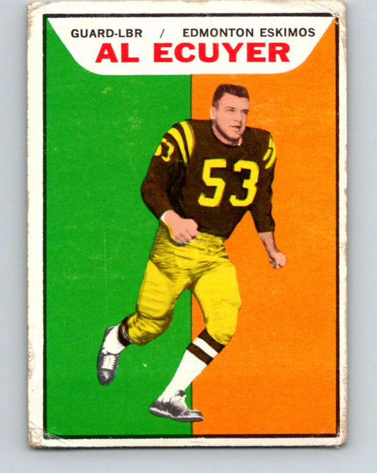 1965 Topps CFL Football #35 Al Ecuyer, Edmonton Eskimos  V32808