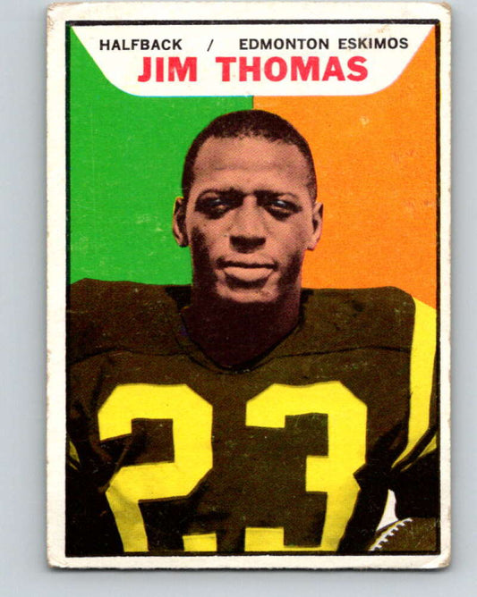 1965 Topps CFL Football #43 Jim Thomas, Edmonton Eskimos  V32813