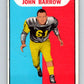 1965 Topps CFL Football #46 John Barrow, Hamilton Tiger Cats  V32816