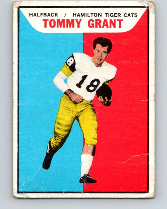 1965 Topps CFL Football #50 Tommy Grant, Hamilton Tiger Cats  V32819