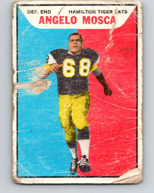 1965 Topps CFL Football #55 Angelo Mosca, Hamilton Tiger Cats  V32825