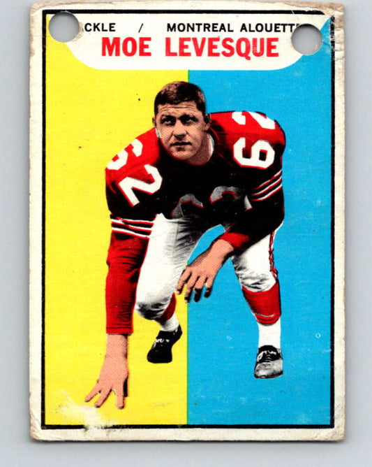 1965 Topps CFL Football #70 Moe Levesque Alouettes  V32832