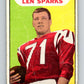 1965 Topps CFL Football #87 Len Sparks, Ottawa Rough Riders  V32838