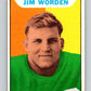 1965 Topps CFL Football #102 Jim Worden, Sask. Roughriders  V32847