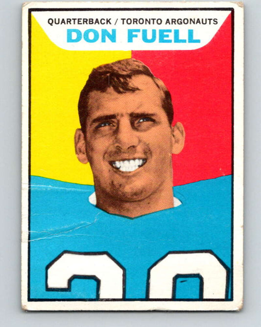 1965 Topps CFL Football #104 Don Fuell, Toronto Argonauts  V32849