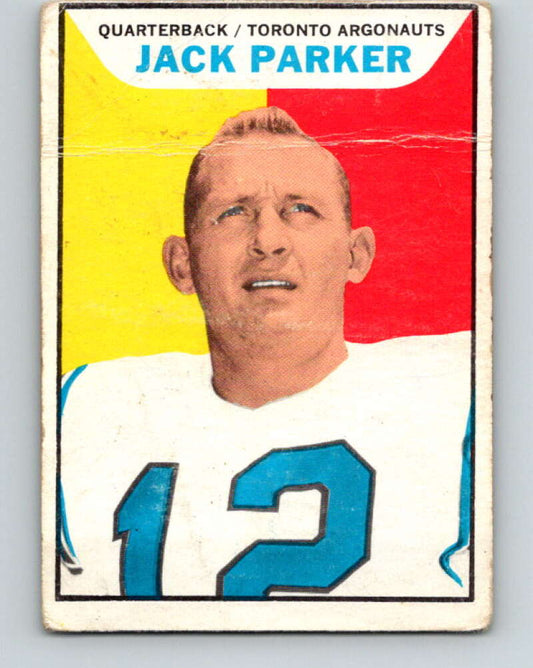 1965 Topps CFL Football #110 Jack Parker, Toronto Argonauts  V32853
