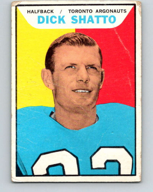 1965 Topps CFL Football #114 Dick Shatto, Toronto Argonauts  V32855