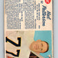 1962 Post Cereal CFL Football #62 Hal Patterson, Hamilton Tiger-cats  V32871