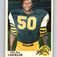 1970 O-Pee-Chee CFL Football #18 Billy Ray Locklin, Hamilton Tiger-cats  V32923