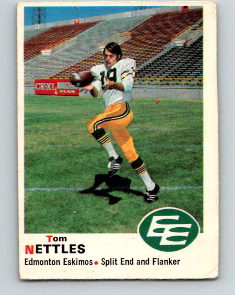 1970 O-Pee-Chee CFL Football #58 Tom Nettles, Edmonton Eskimos  V32939