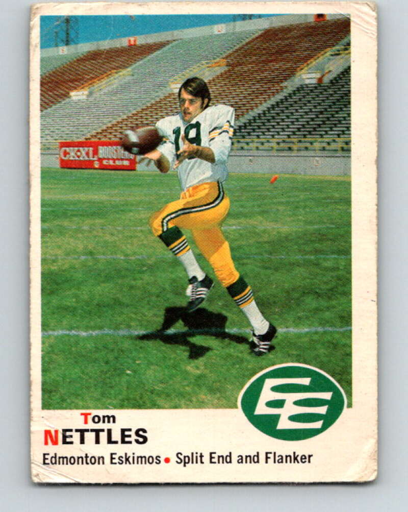 1970 O-Pee-Chee CFL Football #58 Tom Nettles, Edmonton Eskimos  V32940