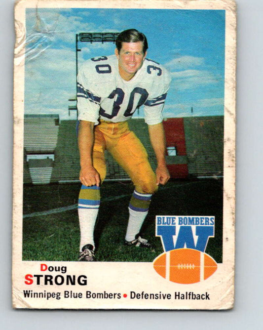 1970 O-Pee-Chee CFL Football #68 Doug Strong, Winnipeg Blue Bombers  V32947
