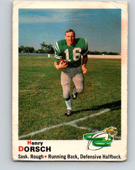 1970 O-Pee-Chee CFL Football #74 Henry Dorsch, Sask. Roughriders  V32948