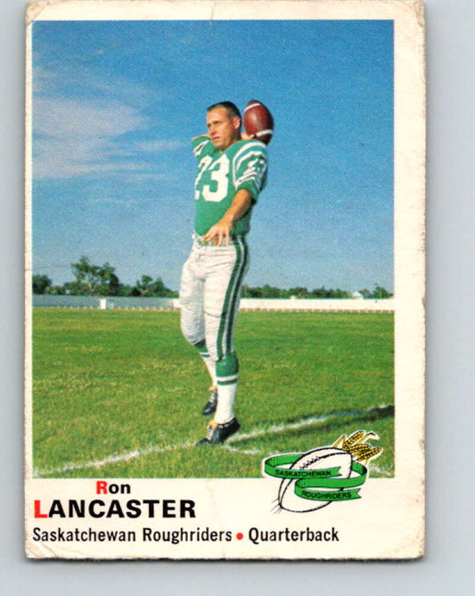 1970 O-Pee-Chee CFL Football #76 Ron Lancaster, Sask. Roughriders  V32950