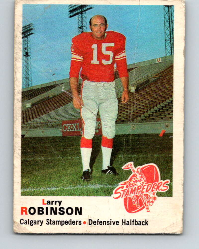 1970 O-Pee-Chee CFL Football #91 Larry Robinson, Calgary Stampeders  V32955