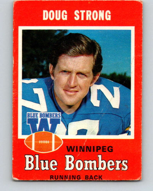 1971 O-Pee-Chee CFL Football #17 Doug Strong, Winnipeg Blue Bombers  V32973