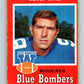 1971 O-Pee-Chee CFL Football #26 Benji Dial, Winnipeg Blue Bombers  V32981