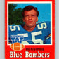 1971 O-Pee-Chee CFL Football #30 Larry Slagle, Winnipeg Blue Bombers  V32983