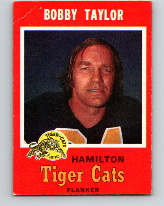 1971 O-Pee-Chee CFL Football #64 Bobby Taylor, Hamilton Tiger Cats  V33000