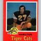 1971 O-Pee-Chee CFL Football #66 Dick Wesolowski, Hamilton Tiger Cats  V33003