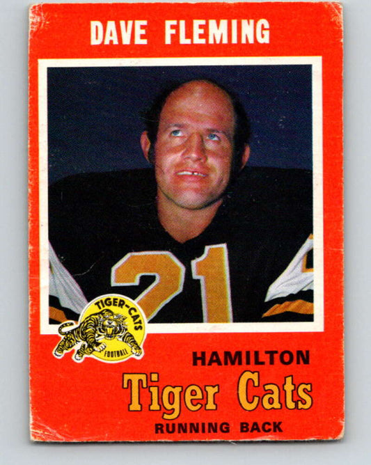 1971 O-Pee-Chee CFL Football #67 Dave Flming, Hamilton Tiger Cats   V33005