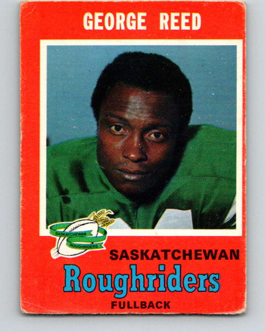 1971 O-Pee-Chee CFL Football #103 George Reed, Sask. Roughriders  V33023
